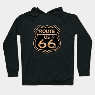 Vintage Route 66 Sign Hoodie